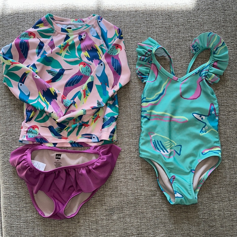 Tea Collection Swim bundle! 3T/4